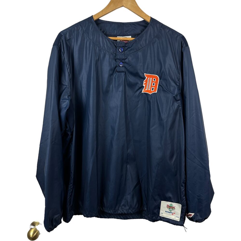 Vintage Detroit Tigers Authentic Diamond Swingster Embroidered Pullover Sz L